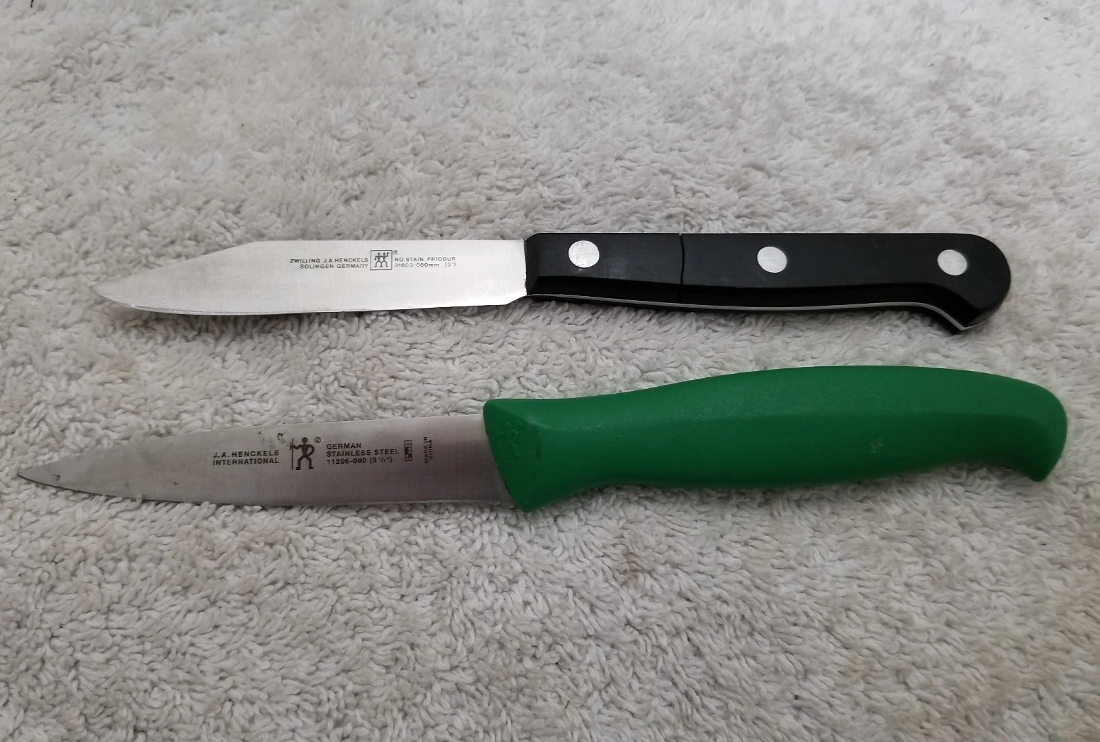 (2) J.A. Henckels 3"/3 1/2" Pairing Knives (Pre-Owned)