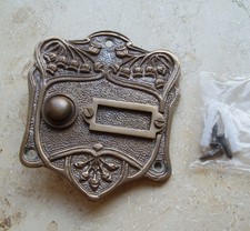Messing Antik Antikladl Klingel 1 Jugendstil Brass Bell T&uuml;r T&uuml;rklingel K7A(K14A)