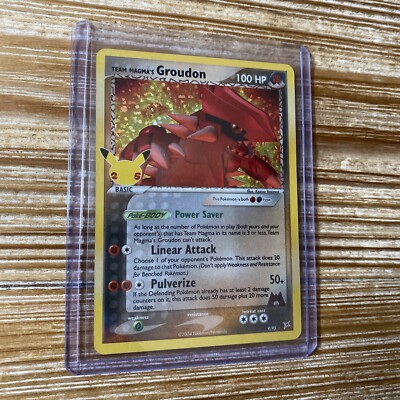 【希少】TEAM MAGMA’S Groudon マグマ団のグラードン 9/95 Team Magma's Groudon 9/95 Pokemon TCG Celebrations | eBay