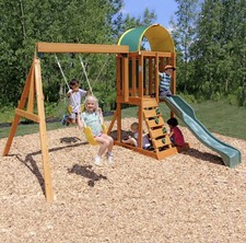 brockwell wooden swing set
