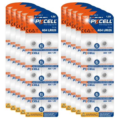 Up to 100pcs AG4 377 377A LR626 SR66 1.5 Volt Alkaline Button Cell Watch Battery