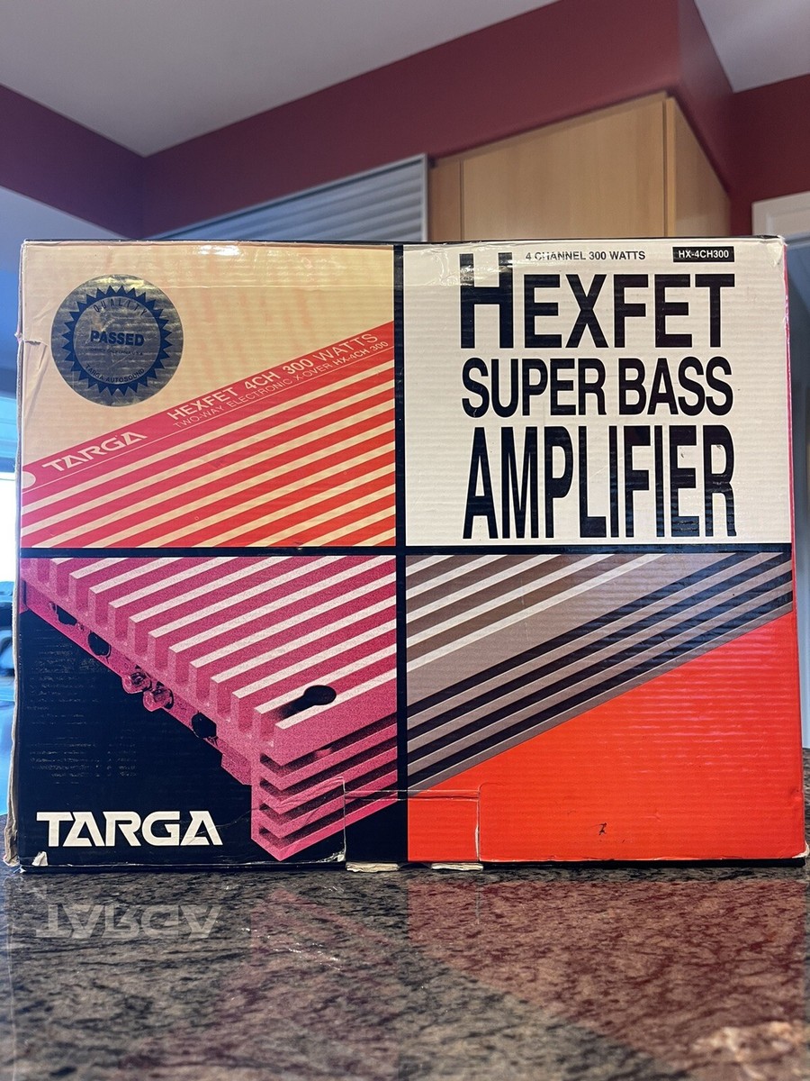 Targa Hexfet Superbass Amplifier | 4CH | 300W | Vintage | RMS 