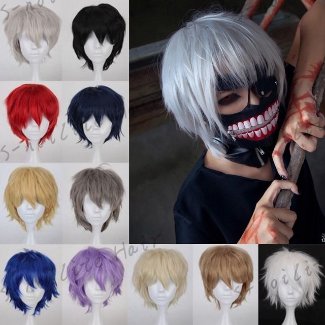 Fashion Short Cartoon Anime Full Wig Fluffy Straight Cosplay Hair Wig