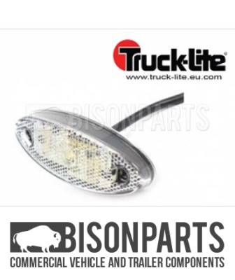 *TRUCKLITE FRONT KLAR LED MARKIERUNGSLEUCHTE 12/24 VOLT MIT 3,5M KABEL BP91-091TL