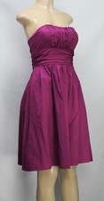 David's Bridal Women's Cocktail Party Strapless Dress Burgundy Size 2