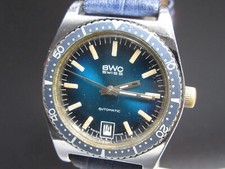 N610⭐⭐ Vintage " BWC  " Automatic Armbanduhr HAU Taucher Selten ⭐⭐
