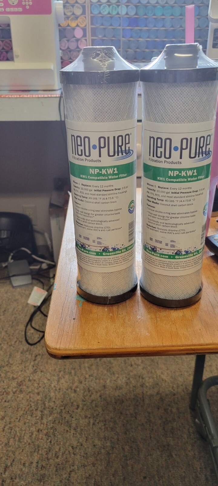Two Neo Pure NPKW1 water filters new in sealed pkg For RV eBay