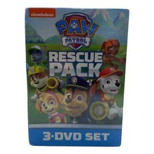 Nickelodeon Paw Patrol Rescue Pack 3 DVDs Animated Cartoon Kids Show New Sealed
