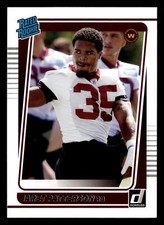 Jaret Patterson 2021 Donruss RATED ROOKIE #298 Washington Commanders FOOTBALL RC