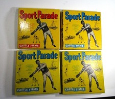 Vintage 1956-1959 Castle Films SPORT PARADE Set of 4 8mm