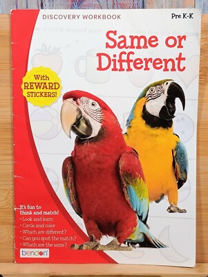 Same or Different - Discovery Workbook - Pre k-k - Brendon - Acceptable