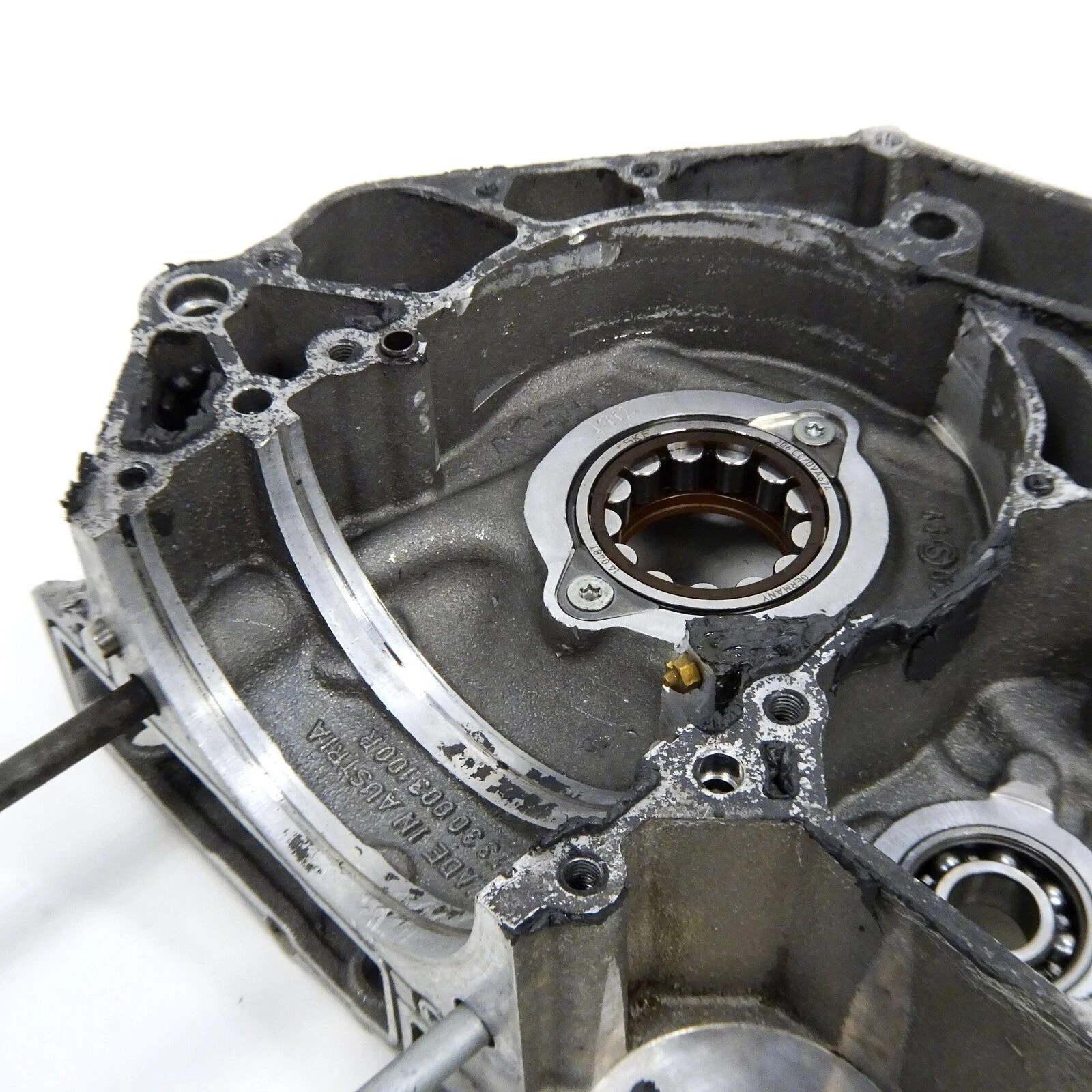07-12 KTM 450 505 SXF RF4 Engine Left Crankcase Case Half [DN]