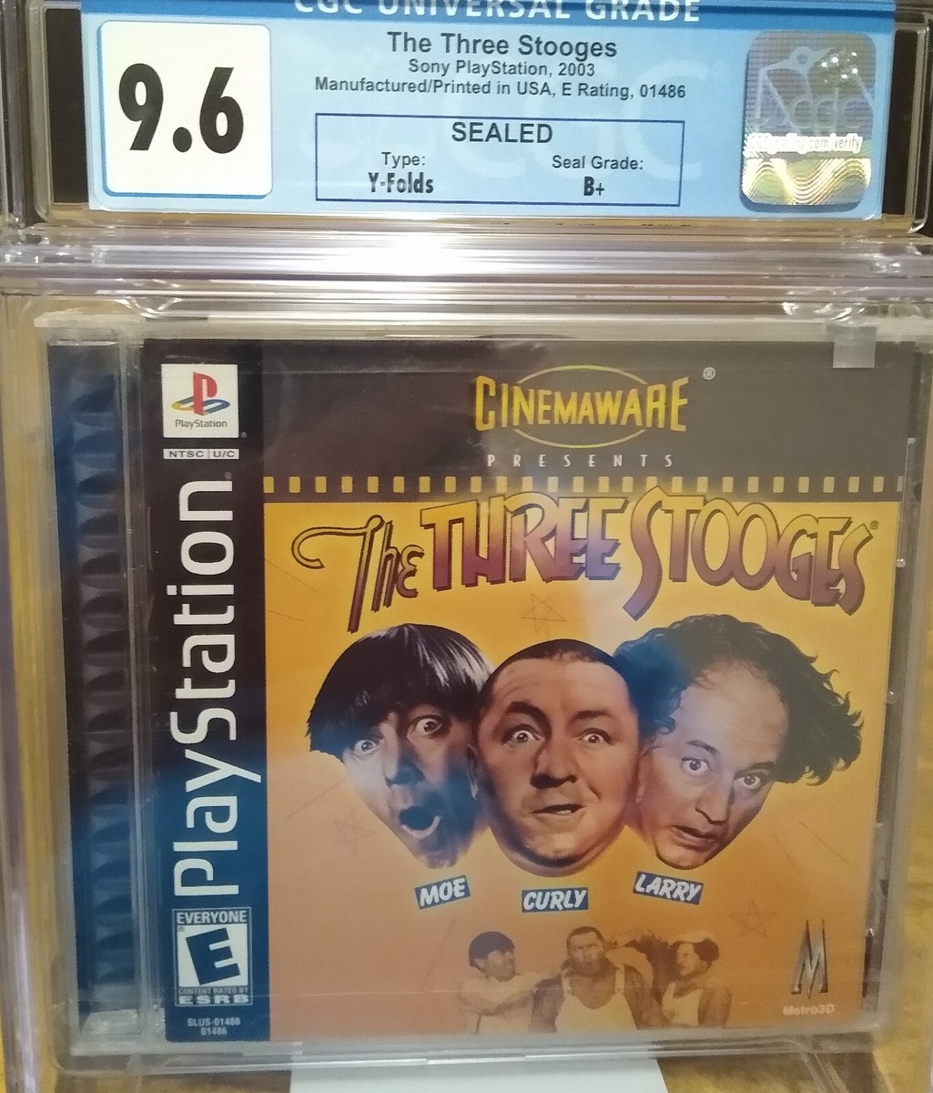 The Three Stooges (Sony PlayStation 1, 2003) PS1 CGC 9.6 B+