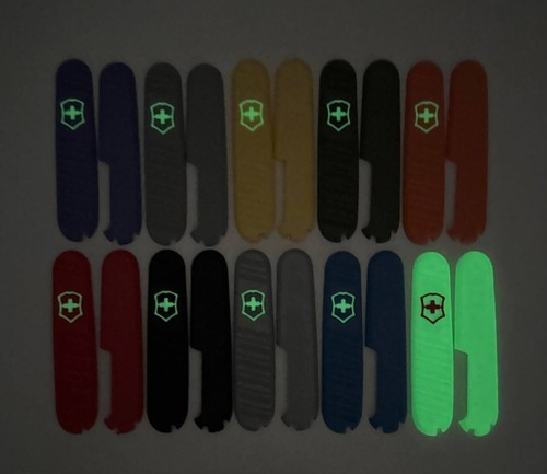 Replacement Scales For Victorinox 91mm Covers PLUS With Extra Pen Slot Glowing - Picture 3 of 10