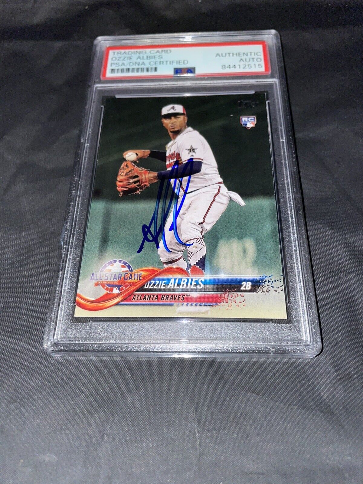 Ozzie Albies 2023 Topps Tribute Blue Auto 111/150 #TA-OA Atlanta Braves