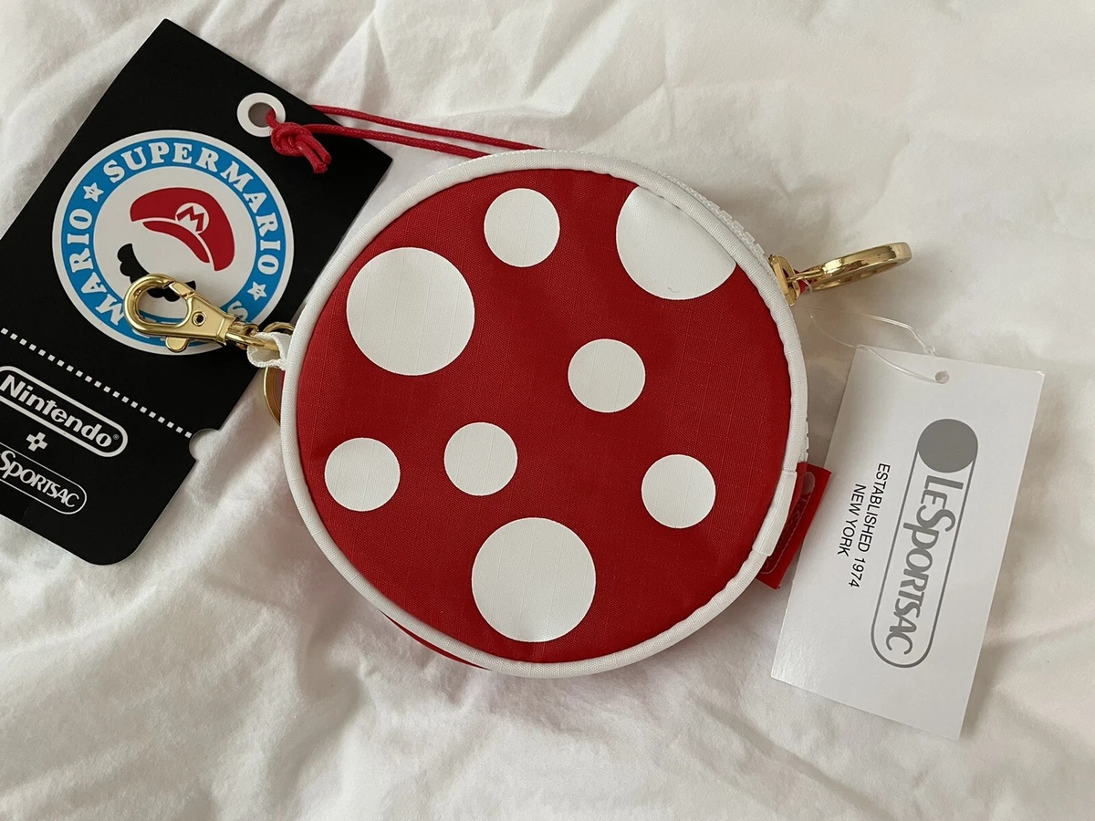 NWT Lesportsac Nintendo Super Mario Coin Purse Bag piranha plant new rare