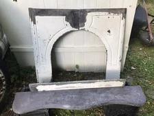 Antique Fireplace Mantel Shelf Surround  Soap Stone #carved On Back 4861