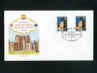 GB 1980 4th Aug PHILART FDC Queen Mother 80th birthday gutter pr Windsor s6y++++