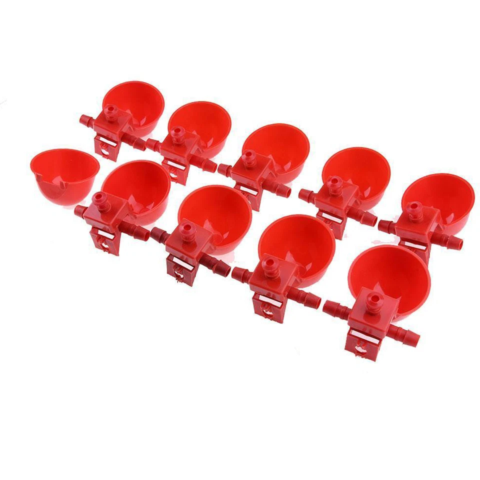 10pcs Vaso automático para aves de corral apto para aves de cría de palomas - Imagen 3 de 4