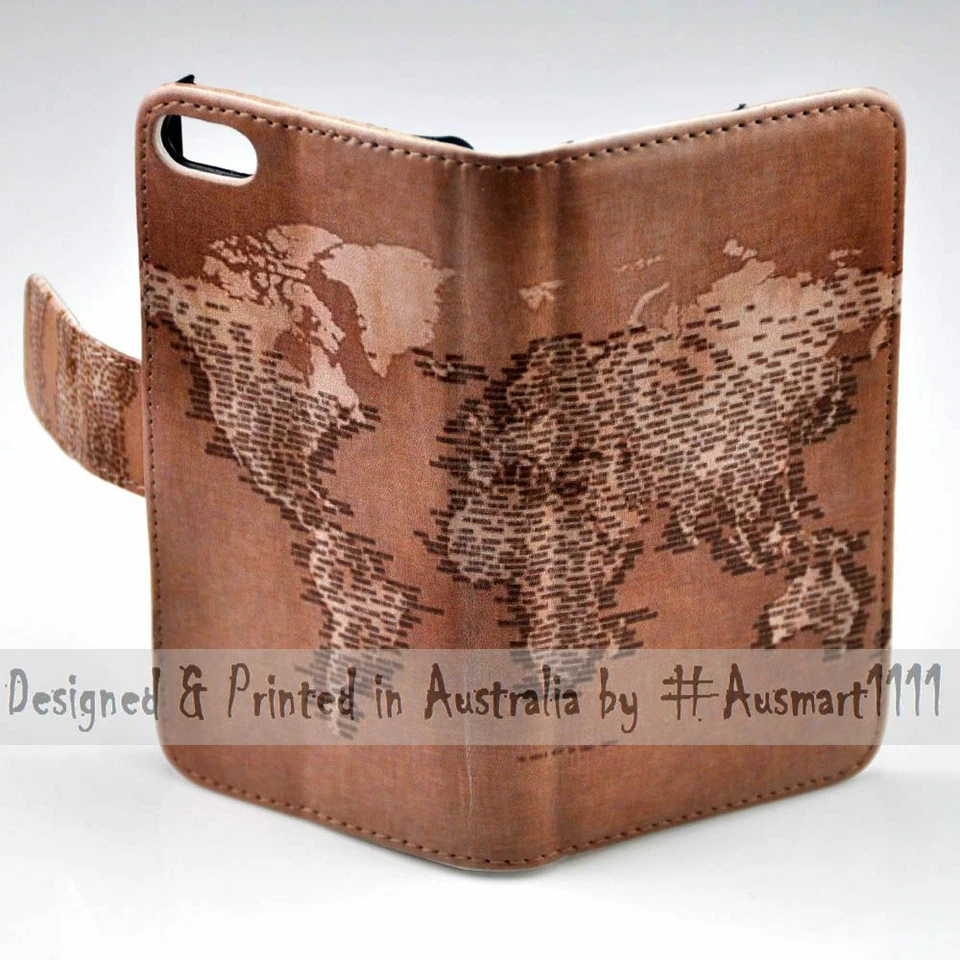 For Sony Xperia Series World Map Old Script Theme Print Mobile Phone Case Cover - Image 3 of 3
