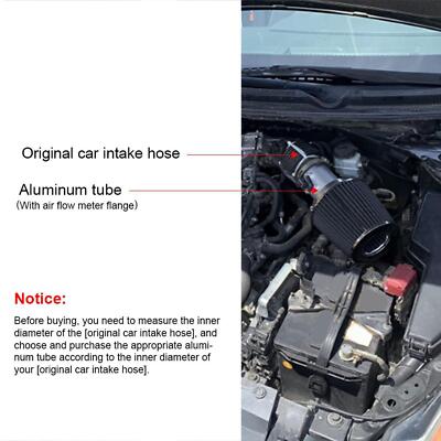 Aramox MAF Adapter 75mm Aluminium - Luftdurchflussmesser Halterung Für Fahrzeuge