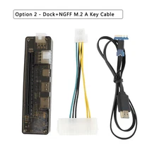NGFF M.2 A Key V8.5 PCI-E EXP GDC External Video Card Laptop Docking Station