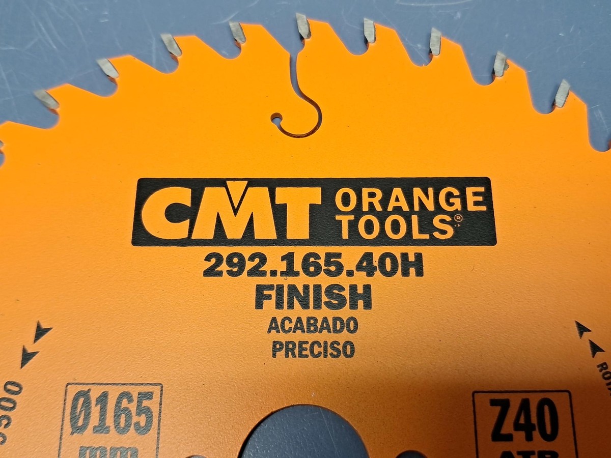 CMT Orange Tools 292.165.40H FINE FINISH Saw Blade 6-1/2”x.087