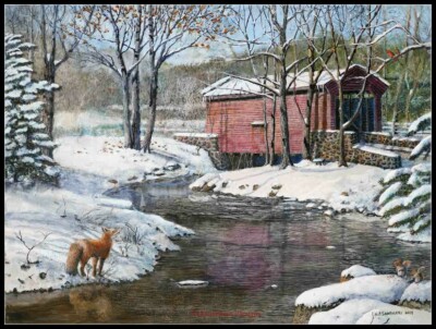 Bartram Bridge II - Chart Counted Cross Stitch Patterns Needlework DIY DMC    
