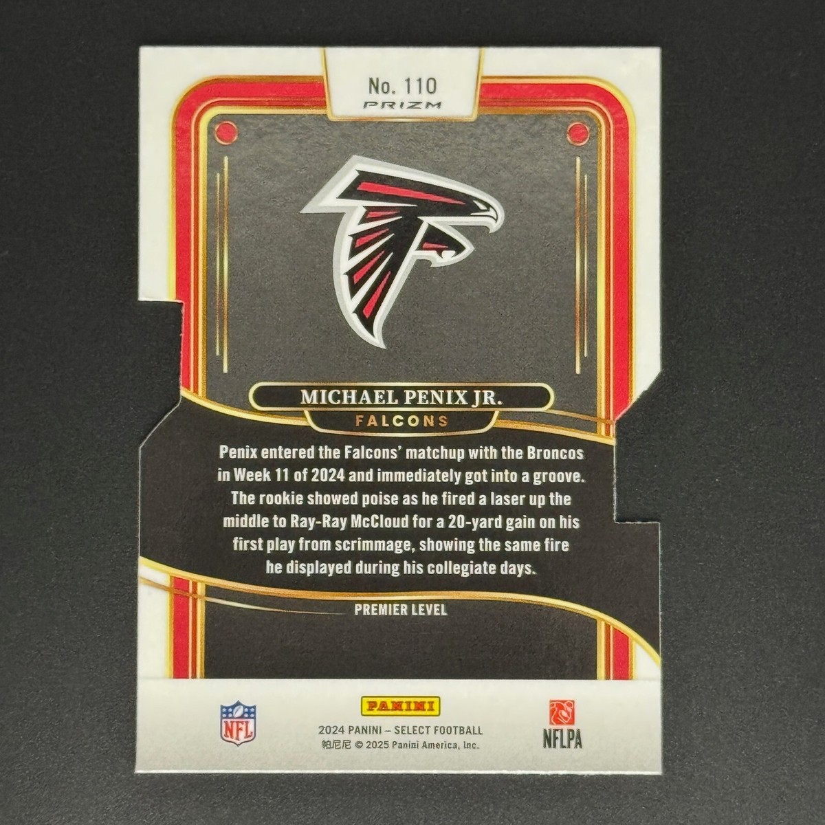 2024 Select - Michael Penix Jr #110 Die-Cut Silver Prizm Premier