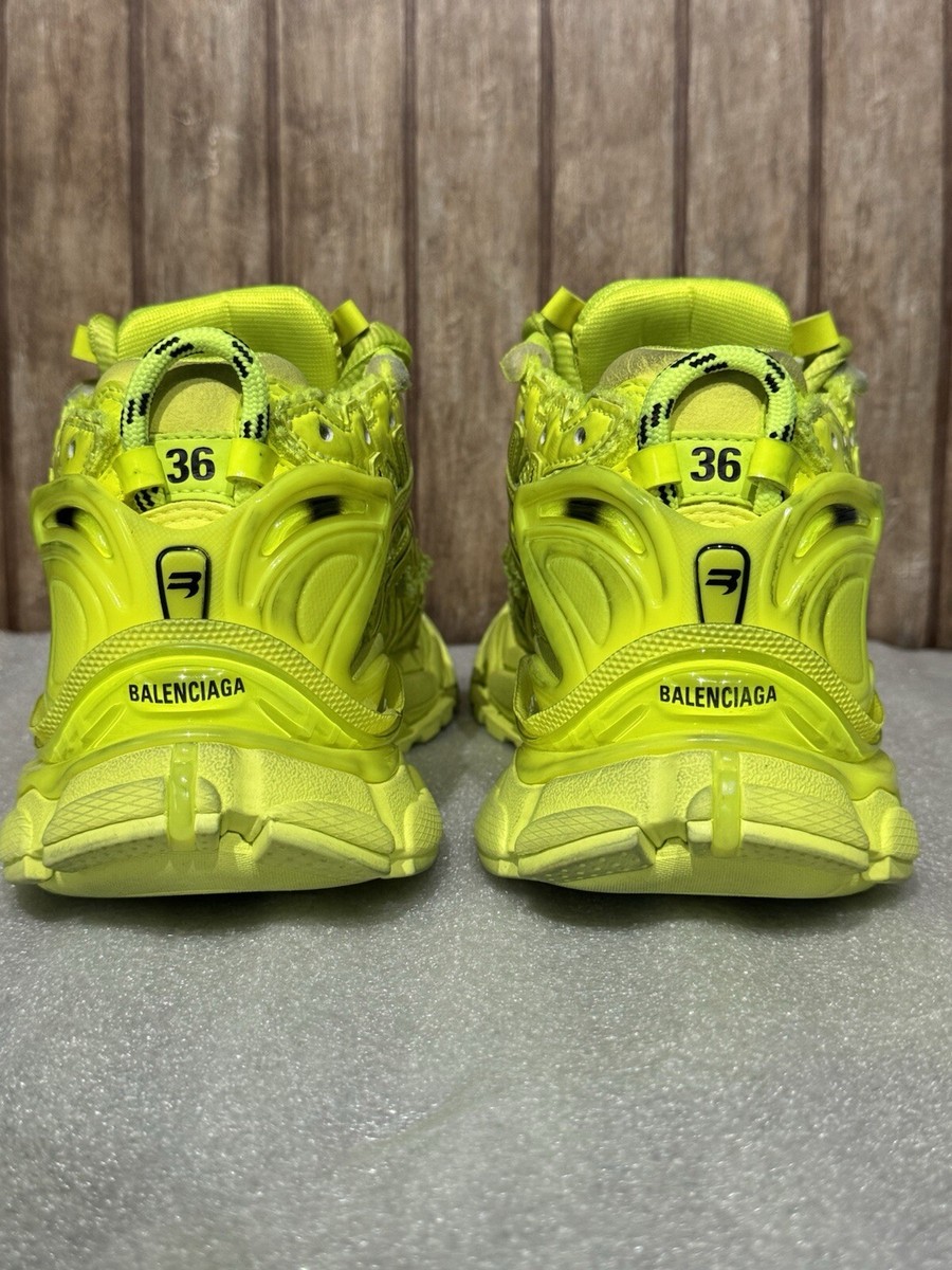 Balenciaga Runner Womens Sneakers US Size 6 Yellow Green Lime