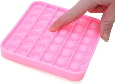 Toyland  Push Bubble Pop Bubble Sensory Fidget Toy - Pink Square (TL189)