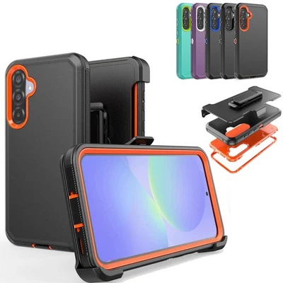 E-AUTOTECH For Samsung Galaxy A36 5G Case Shockproof Rugged+Belt Clip Fit Otterbox Defender