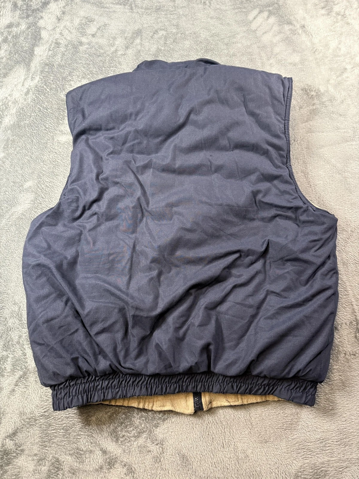 Fourcast Vest Mens XL Blue Fleece Lined Utility Fishing Hunting Multi Pocket image 7