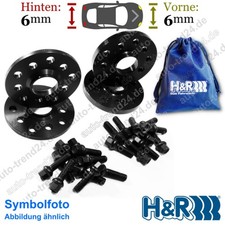 H&R SV schwarz VA & HA 6mm & Schrauben-👜 u.a.: MINI Countryman R60 10-16