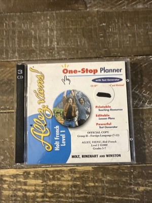 One Stop Planner Holt French Level 1 PC Software