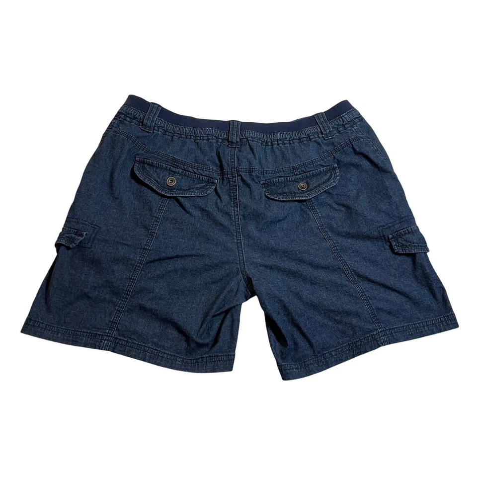 Shorts cargo Style & Co. cintura alta tamanho 12 leve casual férias Y2K - Imagem 2 de 4
