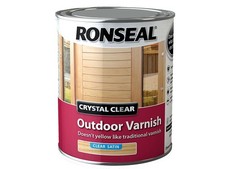 Ronseal - Crystal Clear Outdoor Varnish Satin 750ml