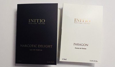 Initio Parfums Narcotic Delight EDP & Paragon Extrait de Parfum Samples