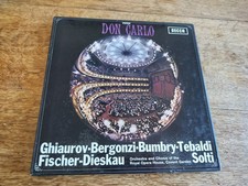 Verdi Don Carlo Solti Tebaldi Ghiaurov UK Decca WBG ED1 Stereo SET 305-8 4xLP
