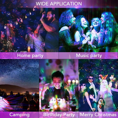 USB Mini Disco Ball Party Lights, DJ Stage Strobe Lights, Portable Led Car At...