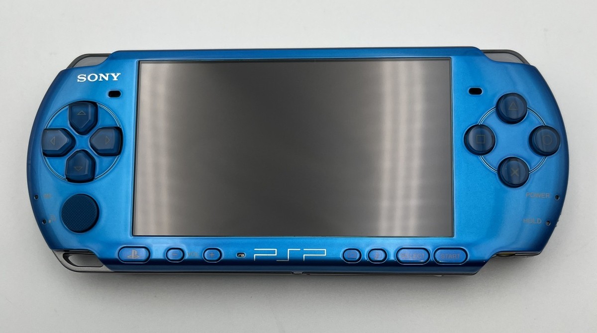 Sony PSP-3000 PSP 3000 Console Blue Complete in Box Region Free w