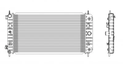 Radiador para 07-10 Pontiac G-6 3.5/3.9L V6 automático fila única Foto 2 de 4