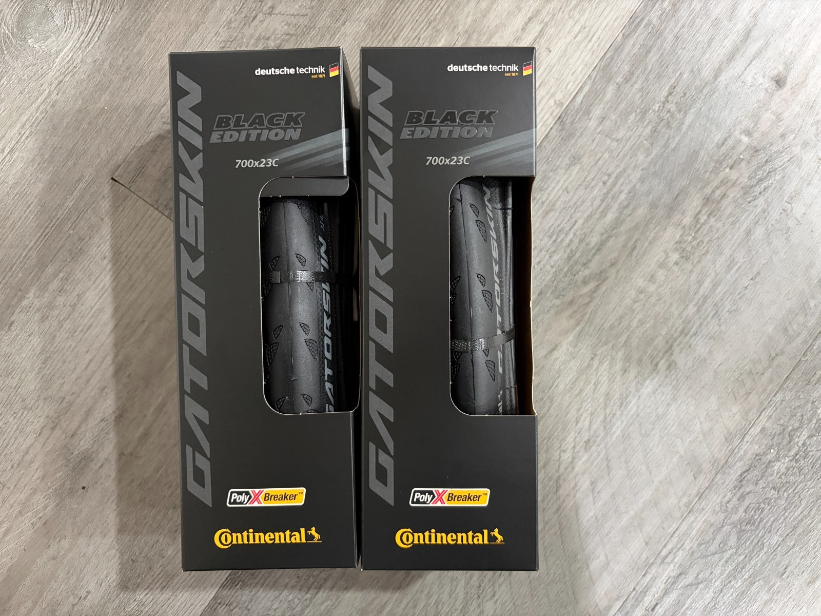 Continental Gatorskin Clincher, Folding, Black Edition, 700x