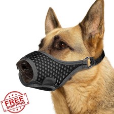 LUCKYPAW Soft Dog Muzzle Black L