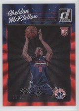 2016-17 Panini Donruss Rookies Red Holo Laser 19/99 Sheldon McClellan #199 0b3