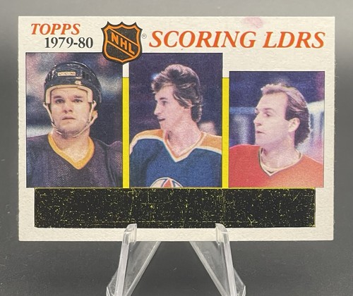 Scoring Leaders [Dionne, Gretzky, Lafleur] #163 1980 Topps card