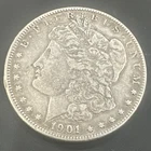 1901 Morgan Silver Dollar $1 New Orleans Circulated 0.9 Fineness Silver