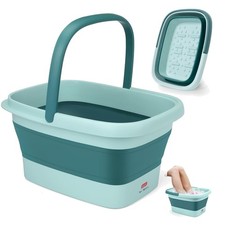 Pediluvio portatile pieghevole, idromassaggio piedi, vaschetta foot spa, set ...