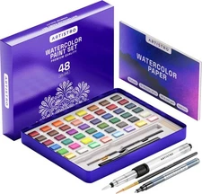ARTISTRO Watercolor Paint Set – 48 Vivid 1 Count (Pack of 1), Multicolour 