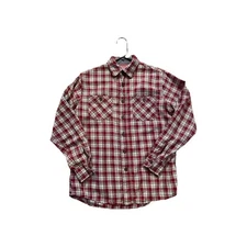 Wrangler Button Down Shirt Women’s Size Small 100% Cotton Plaid Long Sleeve